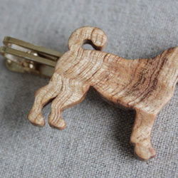 日本犬木製ネクタイピン 4枚目の画像