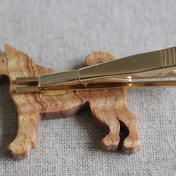 日本犬木製ネクタイピン 5枚目の画像