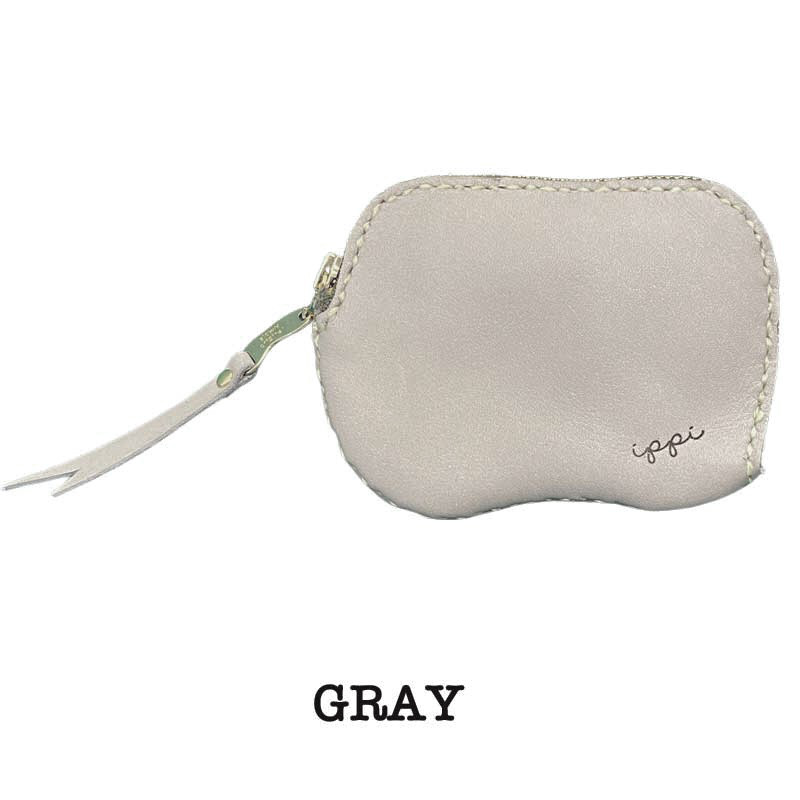 「ippi」『Nudibranch』レザーウォレット/GRAY、コインケース、パスケース、ナチュラル