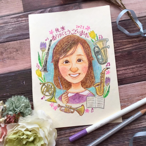 Amazon.co.jp: 金婚式 似顔絵 1〜2人 プレセント 豪華和桜