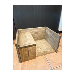 ハンドメイド 猫ちゃん ワンチャン ペット用 2段ベッド♫ 収納スペース