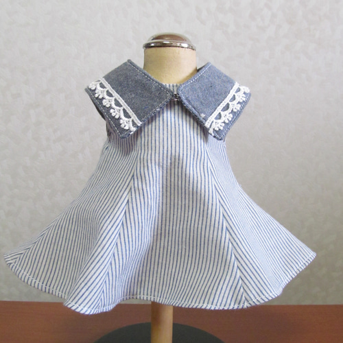 お人形のお洋服⁑ワンピース*つけ襟*ハンドメイド*ドール服 お人形のお洋服⁑ワンピース*つけ襟*ハンドメイド*ドール服