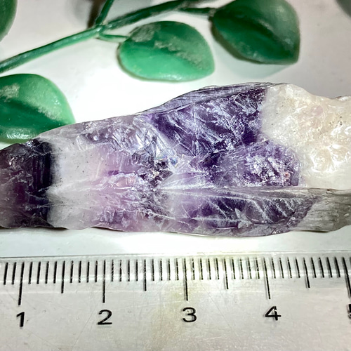 シェブロンアメジスト 紫水晶 ラフストーン 原石 天然石 東洋
