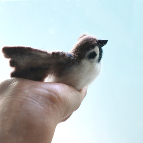 スズメ】飛翔＊羽ばたくスズメちゃん /雀 すずめ 野鳥 鳥 小鳥