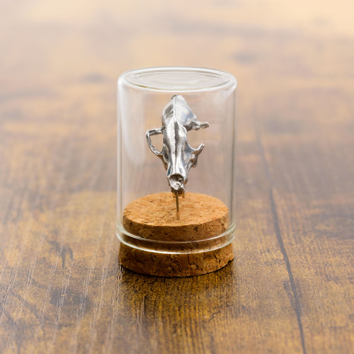 狐（キツネ）頭蓋骨「狡猾さ・悪知恵の象徴」 - ホワイトメタルスカル