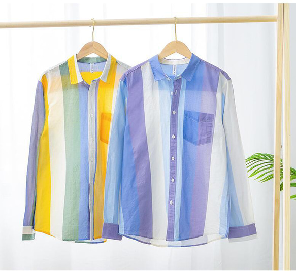 春夏新品 メンズ リネンシャツ 長袖シャツ ストライプ柄 麻 春夏新品 メンズ リネンシャツ 長袖シャツ ストライプ柄 麻