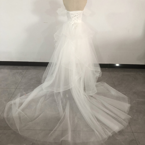 ウエディングドレス オフショルダーフィッシュテール 結婚式