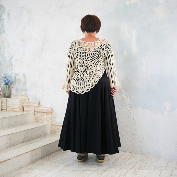 大尺寸 * 任何服裝 [自由排列裙子] 售出超過 1500 件 * 圓形裙子 * 黑色 第5張的照片