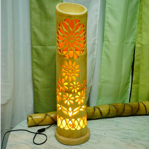 竹灯り・竹あかり・竹灯籠・竹灯篭・竹ランプ ～～ ☆竹花光輪☆～～