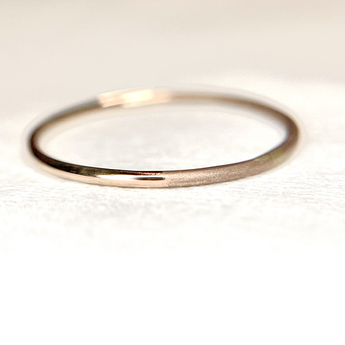 ちょっと付けたいゴールドリング【ブラウン（18K）】 指輪