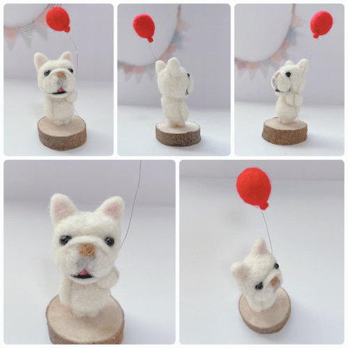 羊毛フェルト★笑顔のフレンチブル★ 羊毛フェルト フレンチブルドッグ - FUWAWAWANN'S GALLERY