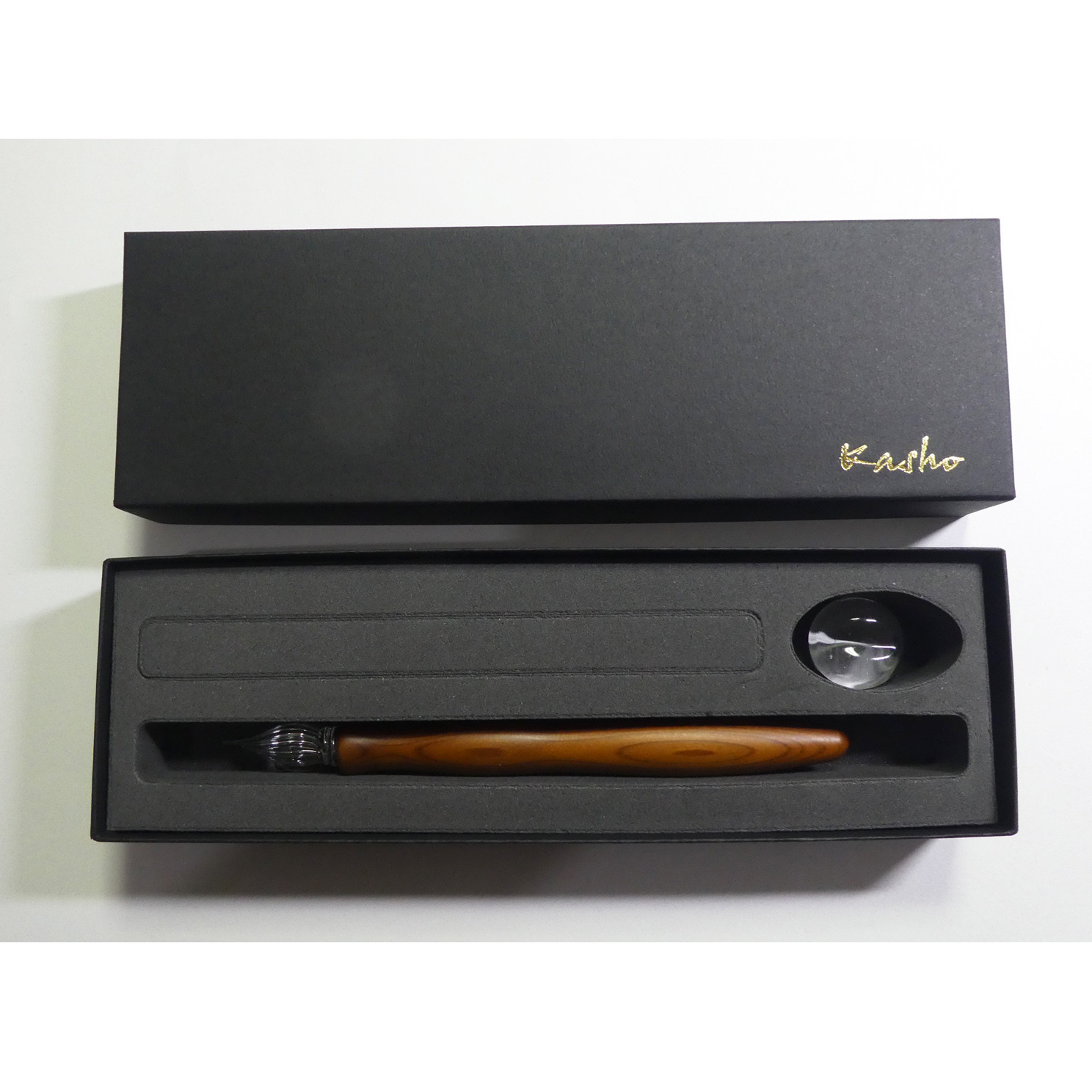 銘木シリーズ　Wood Glasspen　檜 (ひのき・圧縮)