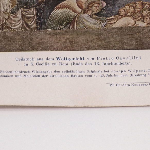 中世の絵画 ピエトロ・カヴァリーニ 最後の審判 図版 ヘルダー大百科事典 ビンテージ 1956-10 4枚目の画像