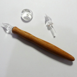 銘木シリーズ　Wood Glasspen　欅 (けやき) 　プラス１ 2枚目の画像