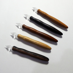 銘木シリーズ　Wood Glasspen 専用　硬質ガラス製ペン先 (交換用) 3枚目の画像