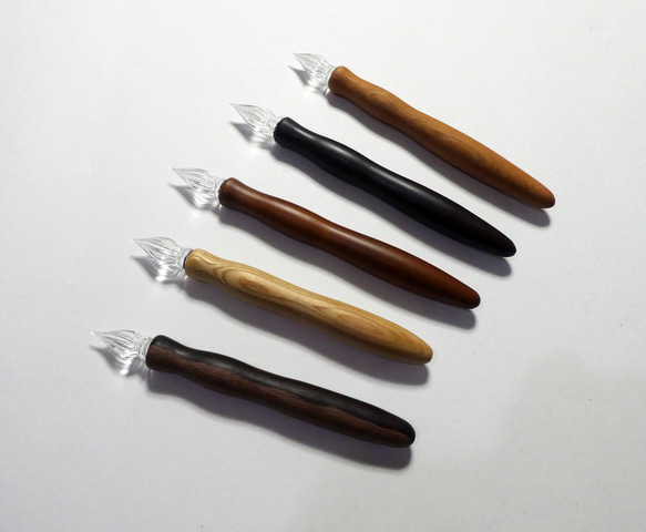 銘木シリーズ　Wood Glasspen 専用　硬質ガラス製ペン先 (交換用) 3枚目の画像