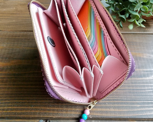 文鎮長財布、フタ付きポーチ2点のオーダー 文鎮長財布、フタ付きポーチ