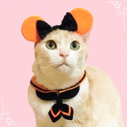 送料無料☆彡《受注製作》ハロウィンセーラー♡セーラー服風〜猫の首輪 4枚目の画像