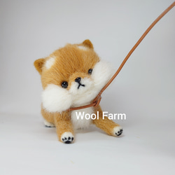 拒否柴犬(メモスタンド付)　～Wool Farm～　羊毛フェルト 8枚目の画像