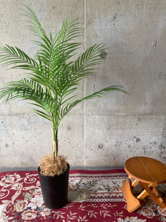 光触媒人工観葉植物ウォールグリーンフェイクフラワー　ハンドメイド　アレカヤシ90 6枚目の画像