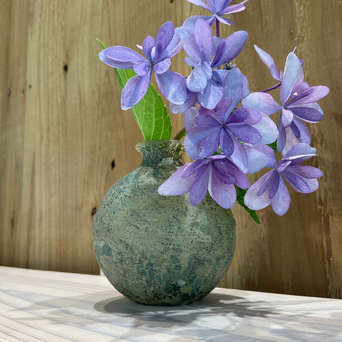 吹きガラス 黄流硝一輪挿し 花器 フラワーベース 一輪挿し・花瓶・花器