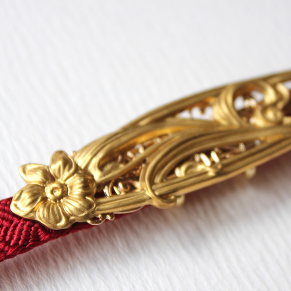 ●帯留/帯留め 水仙 4枚目の画像