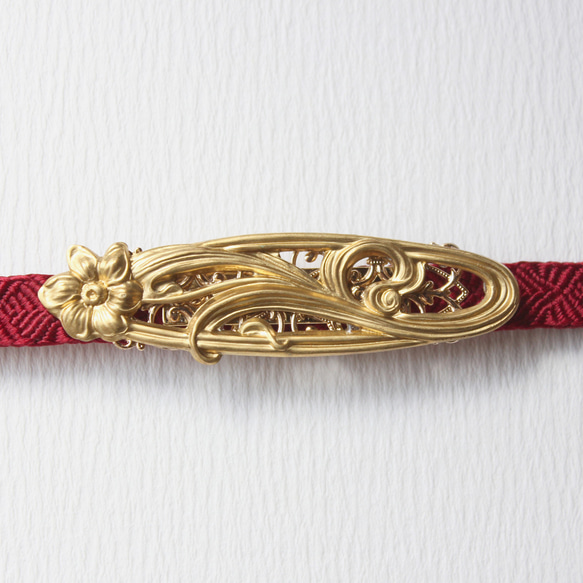 ●帯留/帯留め 水仙 1枚目の画像