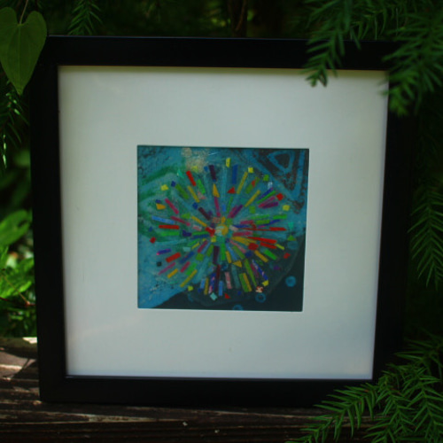 モザイクアート 花のデザイン モザイクアート＜彩シリーズ～花火③＞ 送料無料。 その他アート