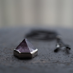 amethyst silver necklace (kikyo) 9枚目の画像