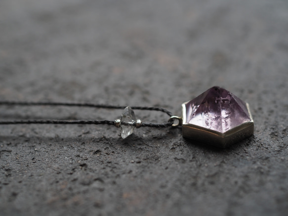 amethyst silver necklace (kikyo) 11枚目の画像