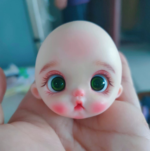 創作人形 オリジナル人形 粘土ドール 目が動く 粘土 人形 ob11 オビツ