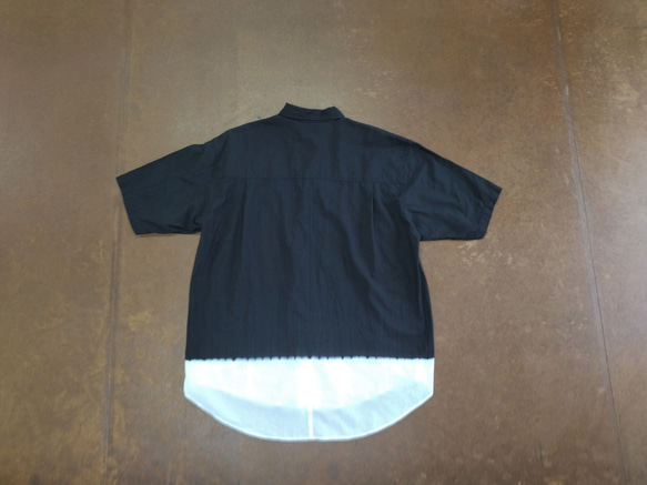 < OSOCU > Chita-momen S/S shirts 知多木綿 ちりめんシャツ スソノコシ 3枚目の画像