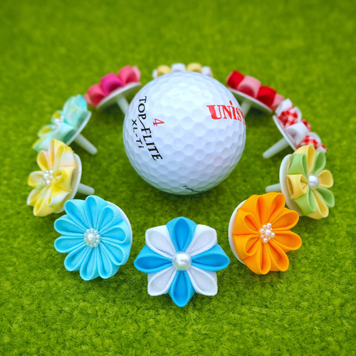 ゴルフ マーカー（ピンタイプ） ○ クロースフラワーアクセサリー