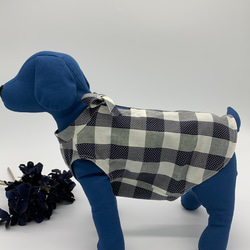 犬服　お揃いコーデ　バックリボンブラウスセット 7枚目の画像