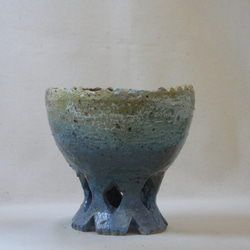 海色陶製植木鉢 1枚目の画像