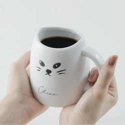 ペア マグカップ 名入れ プレゼント 猫 ねこ ネコ コーヒーマグ 紅茶 珈琲 日本製 カップル 結婚祝い 新築祝い 20枚目の画像