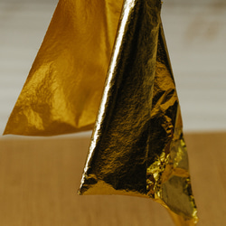 DAYBREAK«夜明け»　長財布　ピスタチオ　～京都の金箔押し仕上げ～ 5枚目の画像