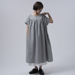 [亞麻洋裝]讓肩膀放鬆的洋裝/Ginzu a007d-gnz1 第6張的照片