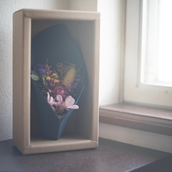 cup of flower  〜紙のうつわとドライフラワーのミニブーケ〜　 6枚目の画像