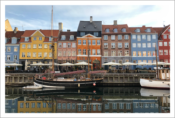 Nyhavn（ニューハウン） ｜ デンマークの風景ポストカード 1枚目の画像