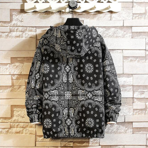 花柄フード付きジャケット ナイロン花柄プリントジャケット - マルチカラ― | ZARA Japan / 日本