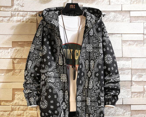 花柄フード付きジャケット 790c9ee37501b3a6bd718176515e94