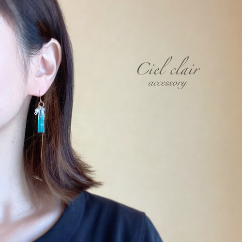 Summer sodaピアス/イヤリング ピアス（フック・チェーン） Ciel clair