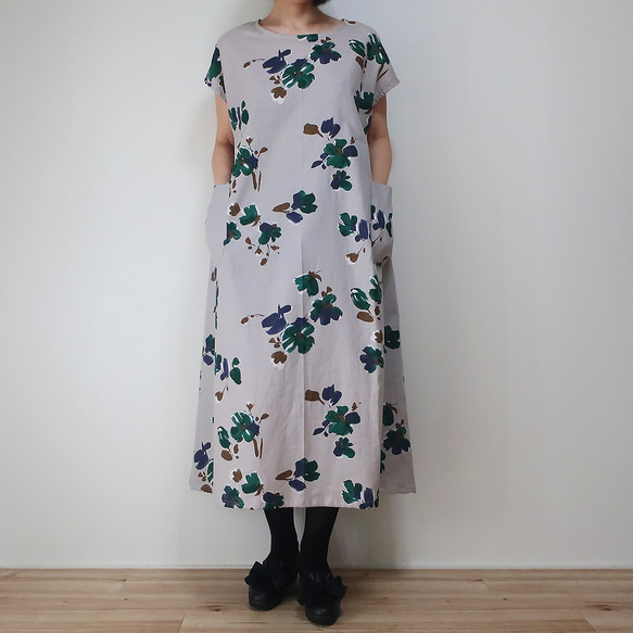 [SOLD OUT]夏至秋法式連衣裙（送/半麻3色） 第5張的照片