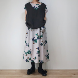 [SOLD OUT]夏至秋法式連衣裙（送/半麻3色） 第3張的照片