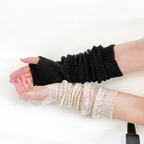 編み図]アームカバー(JABARA Arm Cover) 編み図・パターン ey_knits