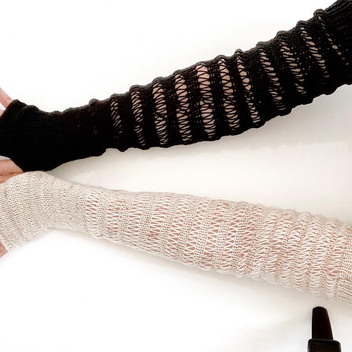 編み図]アームカバー(JABARA Arm Cover) 編み図・パターン ey_knits