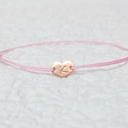 再..再販★イニシャル金属アレルギー対応良いご縁に恵まれミサンガブレスレットサージカルステンレス316LつけっぱなしOK 11枚目の画像