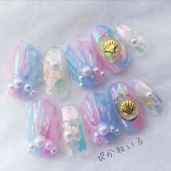 キャンディーカラー♡うるうるぷっくりフルーツネイル ネイル