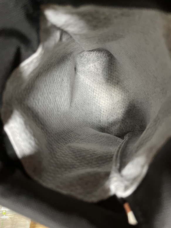 小型犬用　ナイロンオックス生地の消臭マナーポーチ　ブラック 4枚目の画像